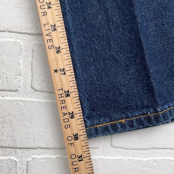 Levis 517 Jeans Men 40Wx30L Blue Bootcut Black Bat Wing Cotton Denim VTG - Picture 10 of 12